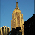 Dusk in the city.